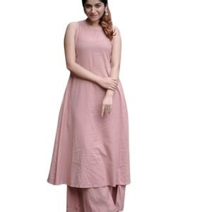 Women's Rayon Printed Straight Kurti with Pant Set