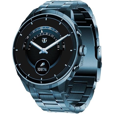 Titan Heritage 1.43" AMOLED Stainless Steel Bracelet Smart Watch for Men